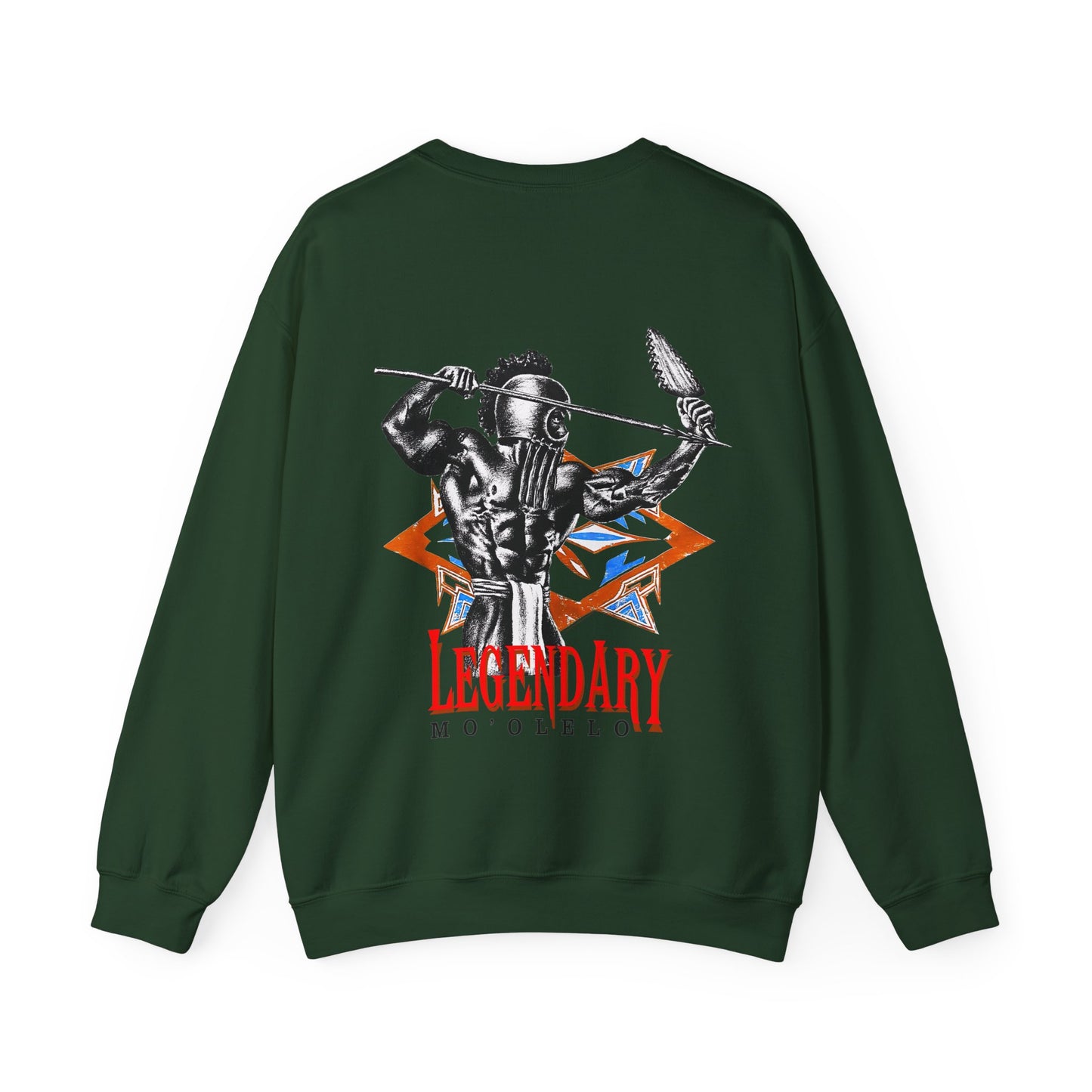 Hawaiian Strength Legendary Mo'olelo Vintage 90s Design New Print Unisex Heavy Blend™ Crewneck Sweatshirt