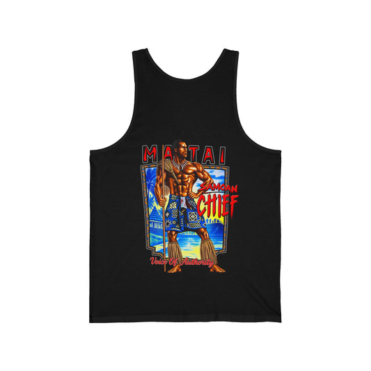 Samoan Strength Samoan Chief Matai Unisex Jersey Tank