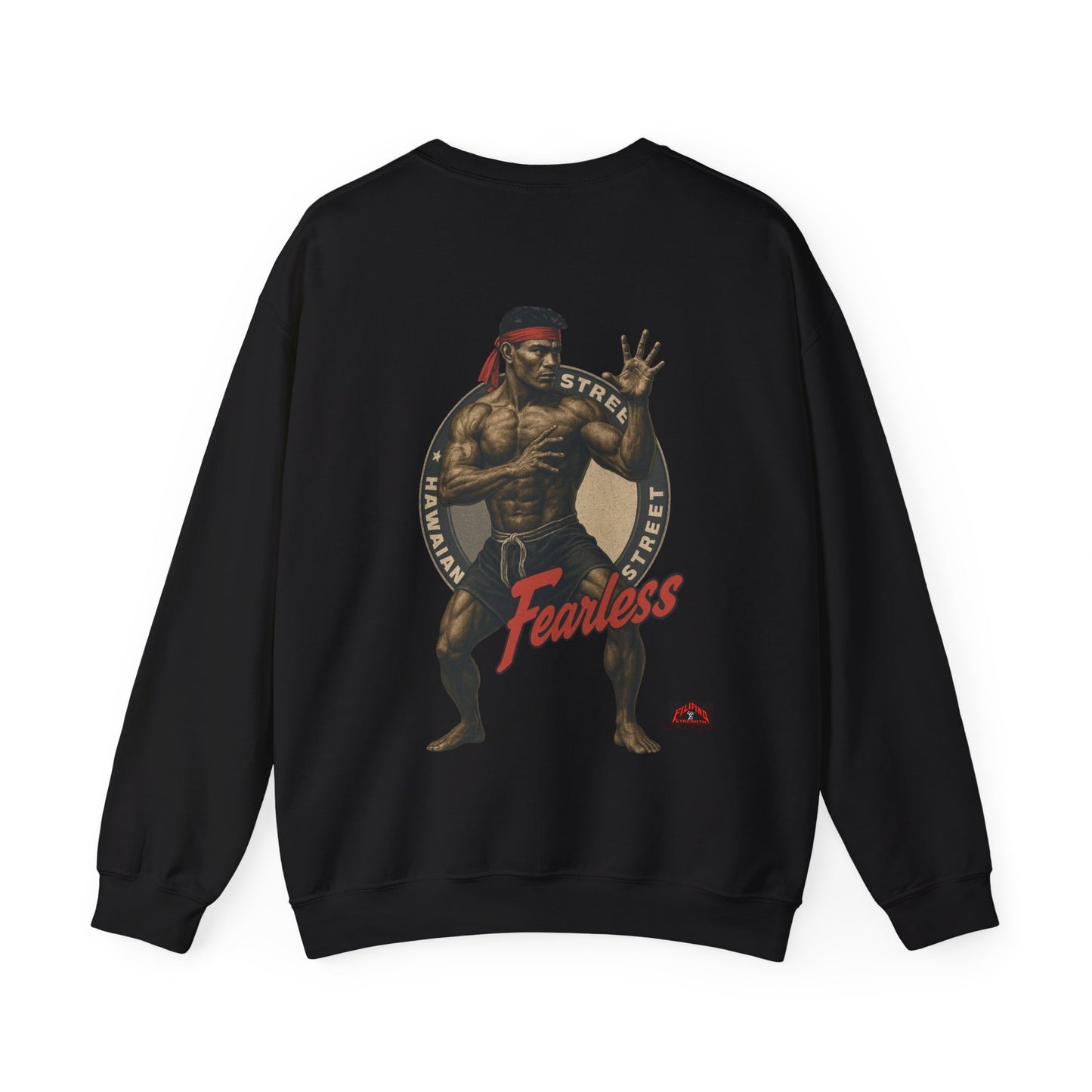FIlipino Strength Fearless Hawaiian Street Vintage 90s Design New Print Unisex Heavy Blend™ Crewneck Sweatshirt