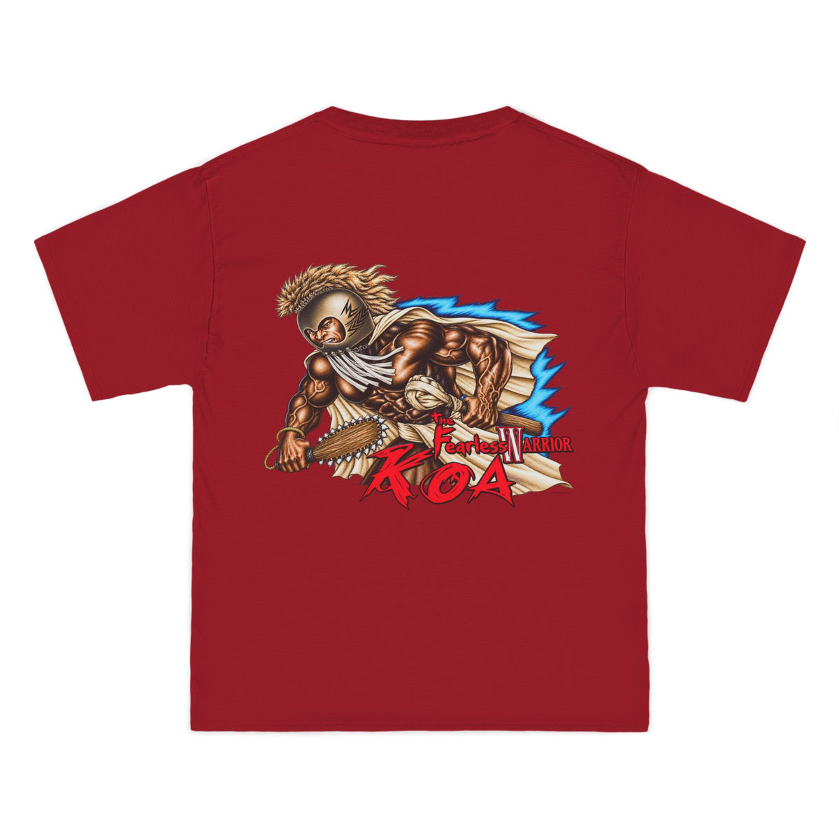Hawaiian Strength The Fearless Warrior Koa Beefy-T®  Short-Sleeve T-Shirt
