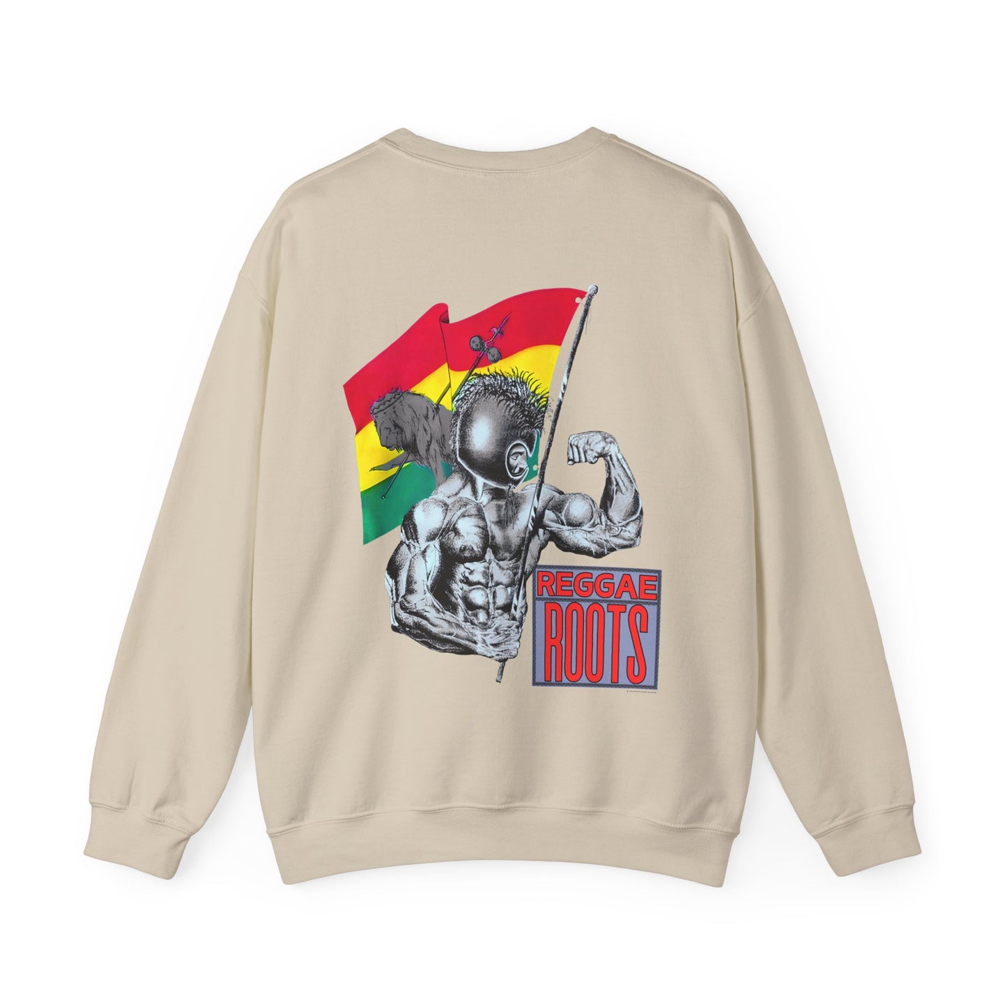 Jawaiian Strength Reggae Roots Vintage Design 90s New Print Unisex Heavy Blend™ Crewneck Sweatshirt