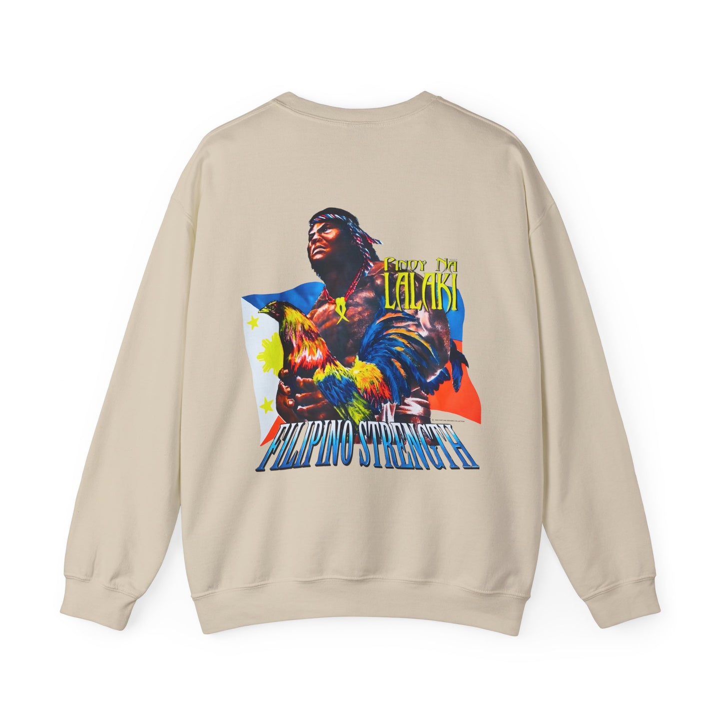 Filipino Strength Pinoy na Lalaki Vintage Design 90s New Print Unisex Heavy Blend™ Crewneck Sweatshirt