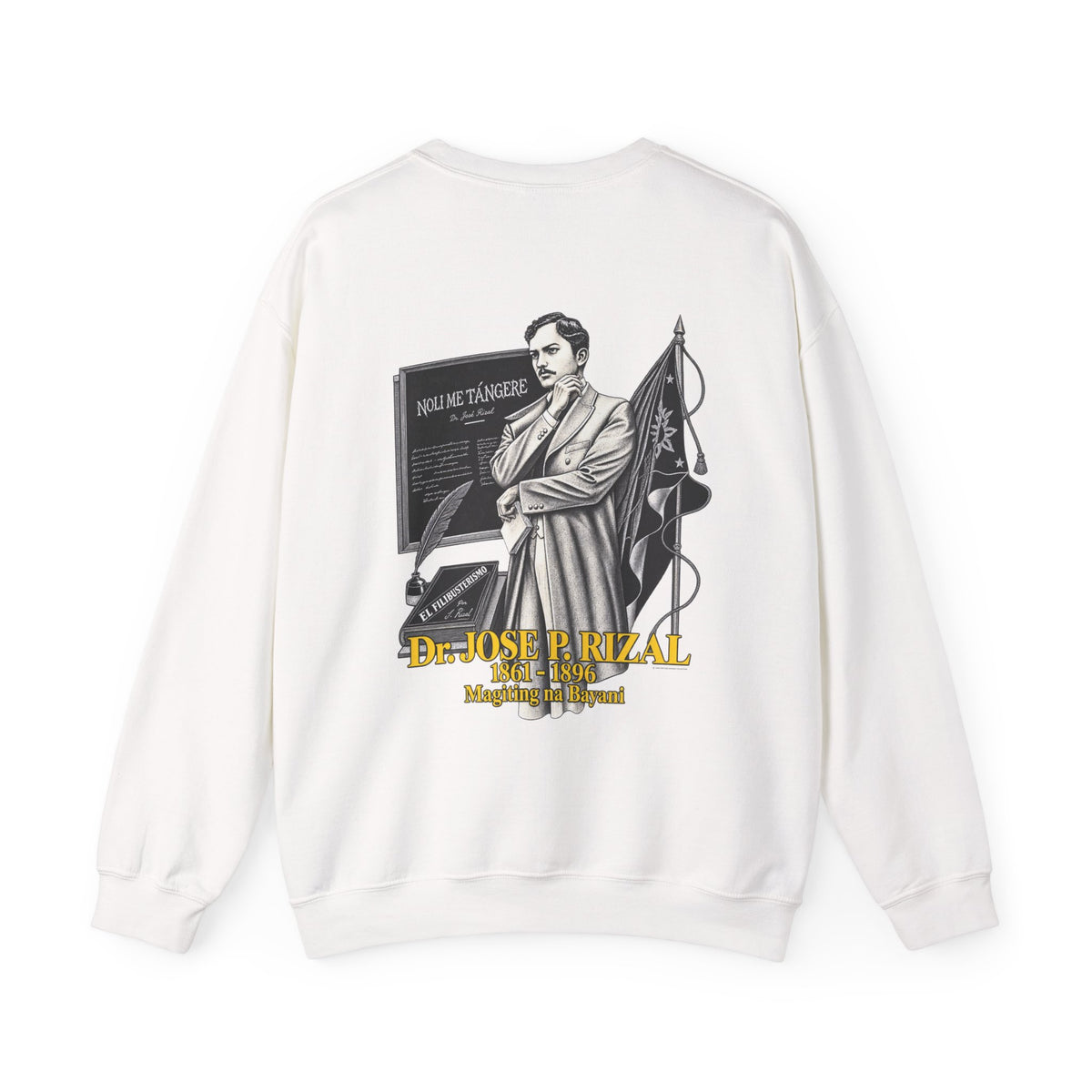 Filipino Strength Dr Jose Rizal Magiting na Bayani Unisex Heavy Blend™ Crewneck Sweatshirt