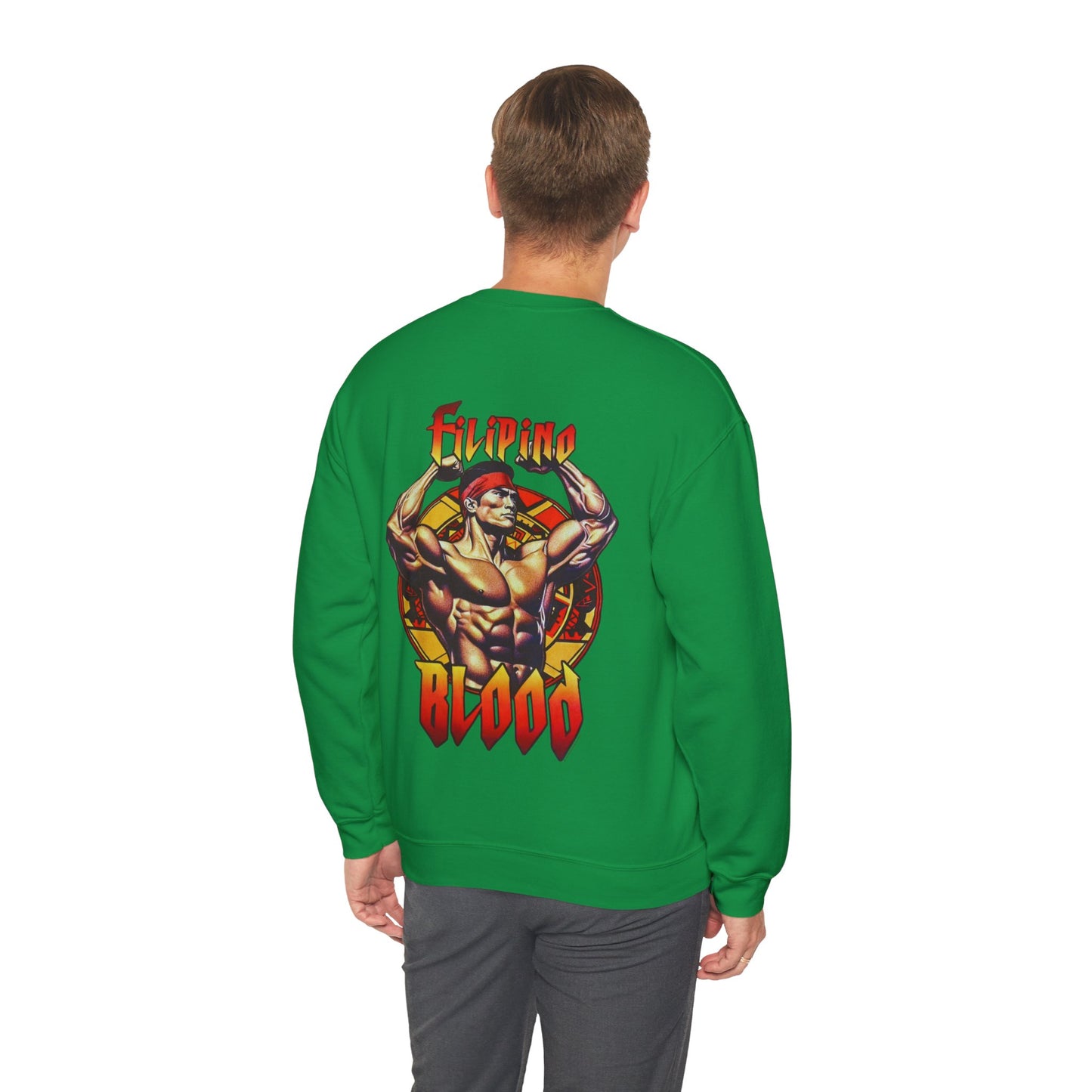 Filipino Strength Filipino Blood Vintage Design 90s New Print Unisex Heavy Blend™ Crewneck Sweatshirt