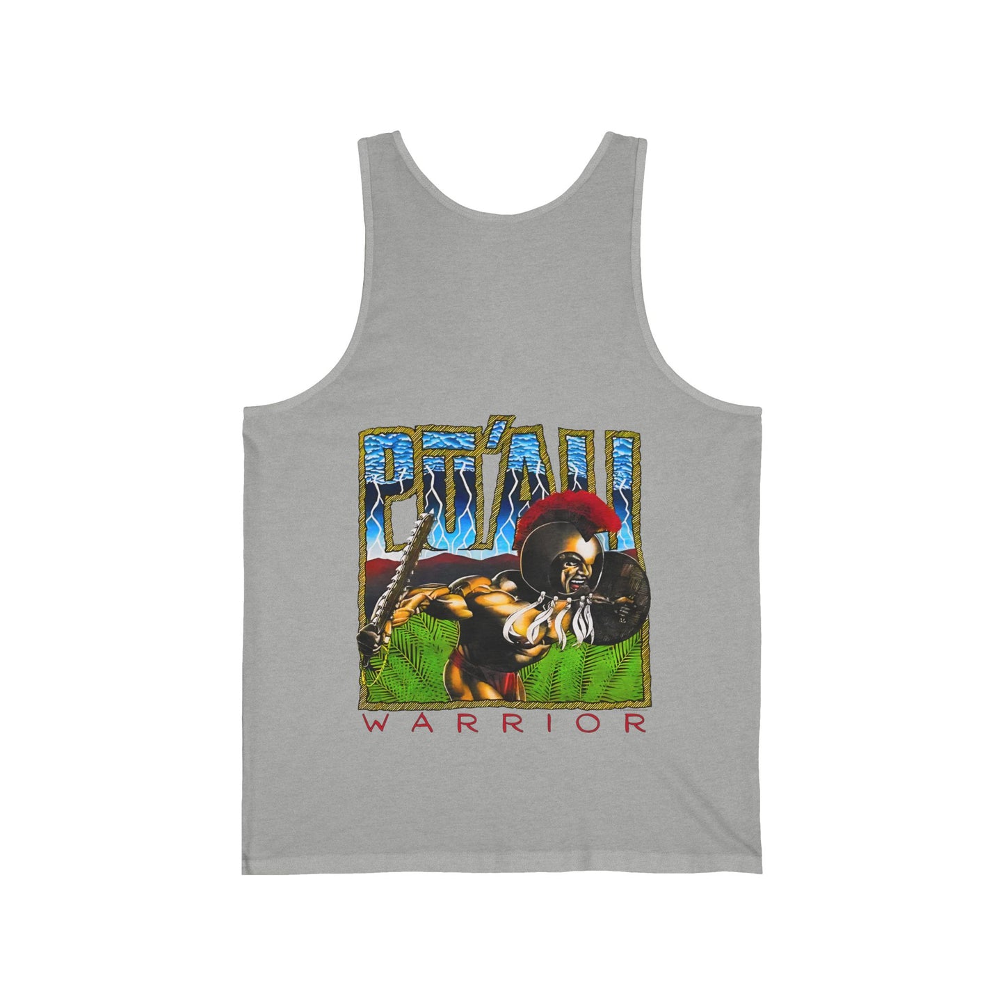 Hawaiian Strength Pu'ali Warrior Vintage Design 90s New Print Unisex Jersey Tank