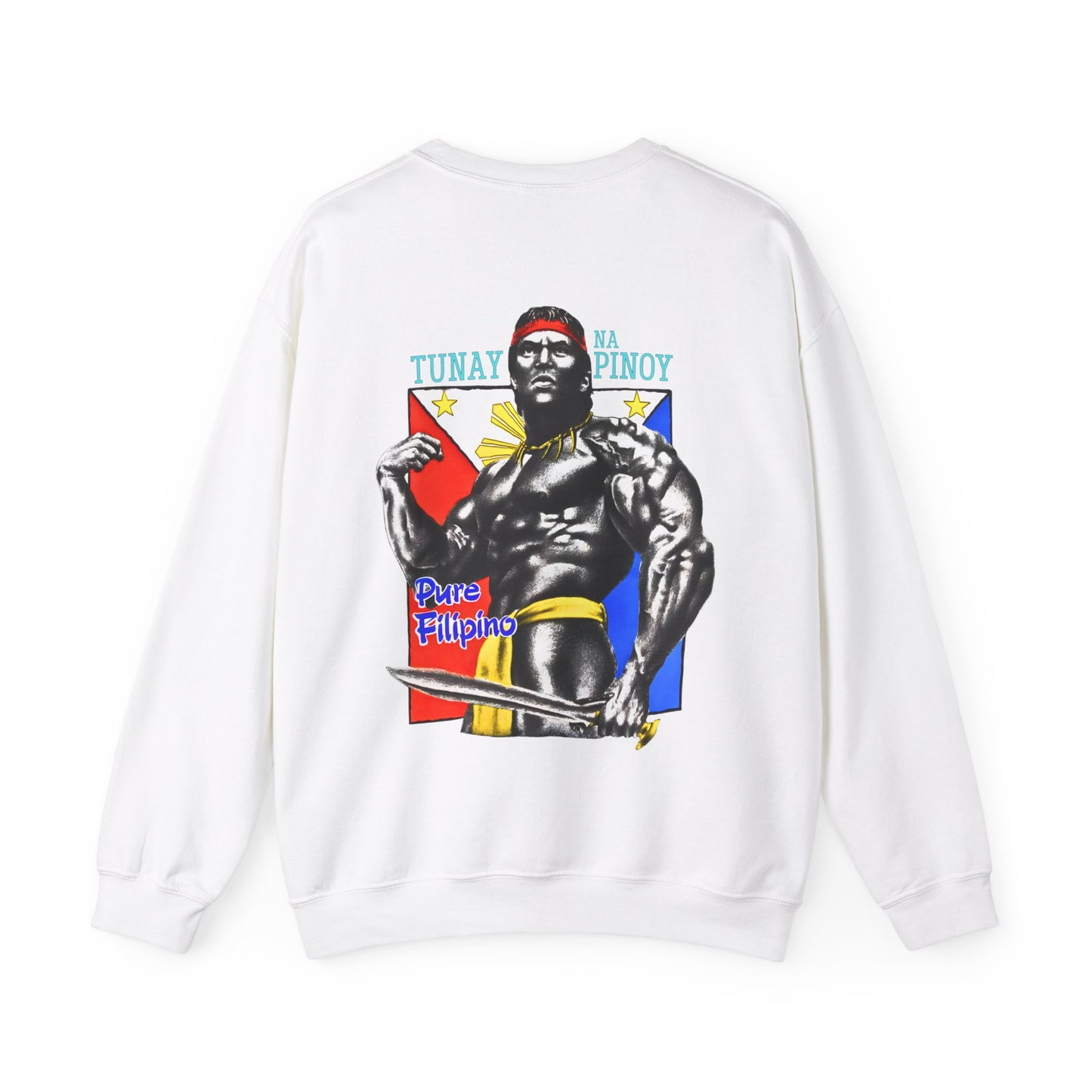 Filipino Strength Tunay na Pinoy Pure Filipino Vintage Design 90s New Print Unisex Heavy Blend™ Crewneck Sweatshirt