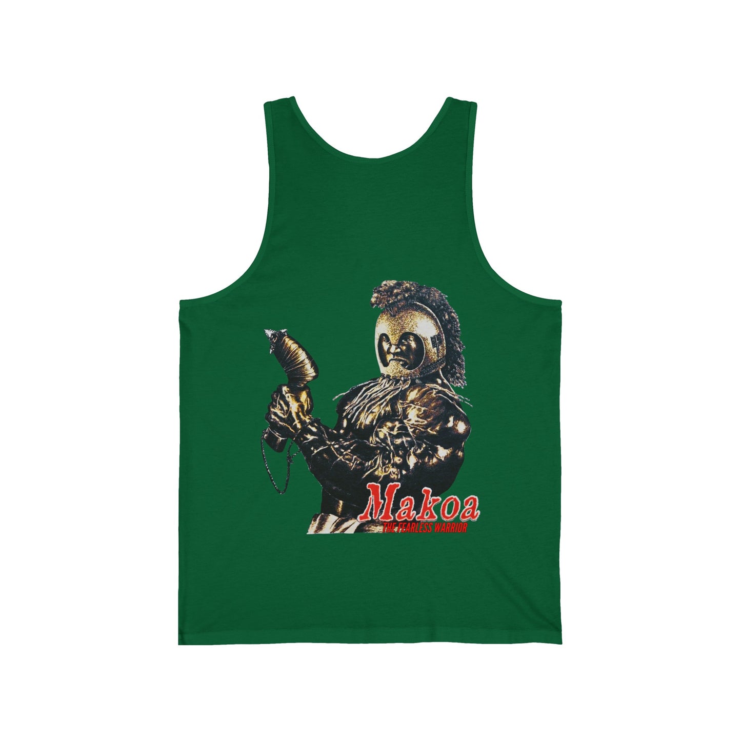 Hawaiian Strength Makoa The Fearless Warrior Vintage Design 90s New Print Unisex Jersey Tank