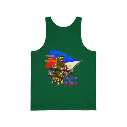 Filipino Strength Proud to be Filipino Pagma Malaki Na Pinoy Vintage Design 90s New Print Unisex Jersey Tank