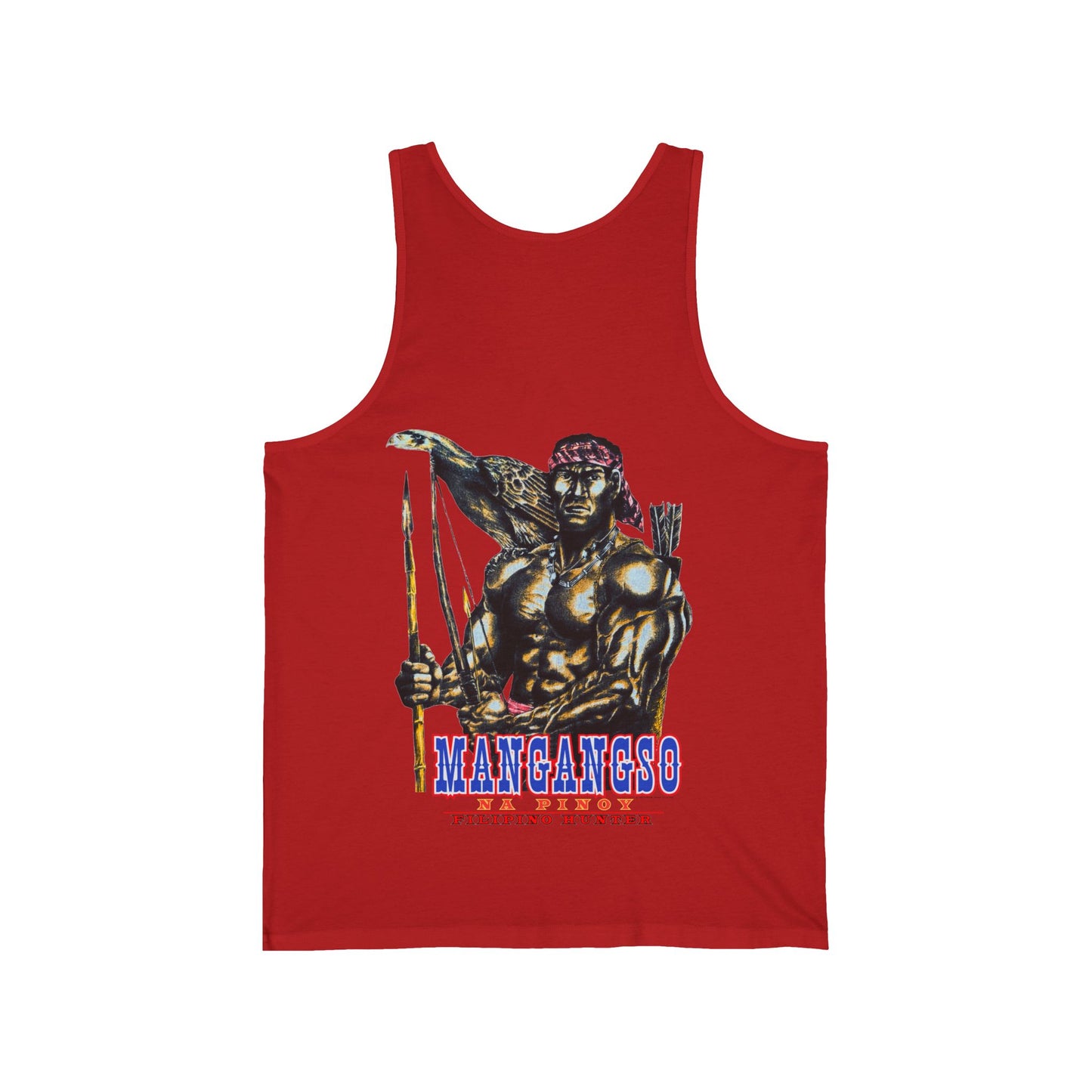 Filipino Strength Mangangso Na Pinoy Filipino Hunter Vintage Design 90s New Print Unisex Jersey Tank
