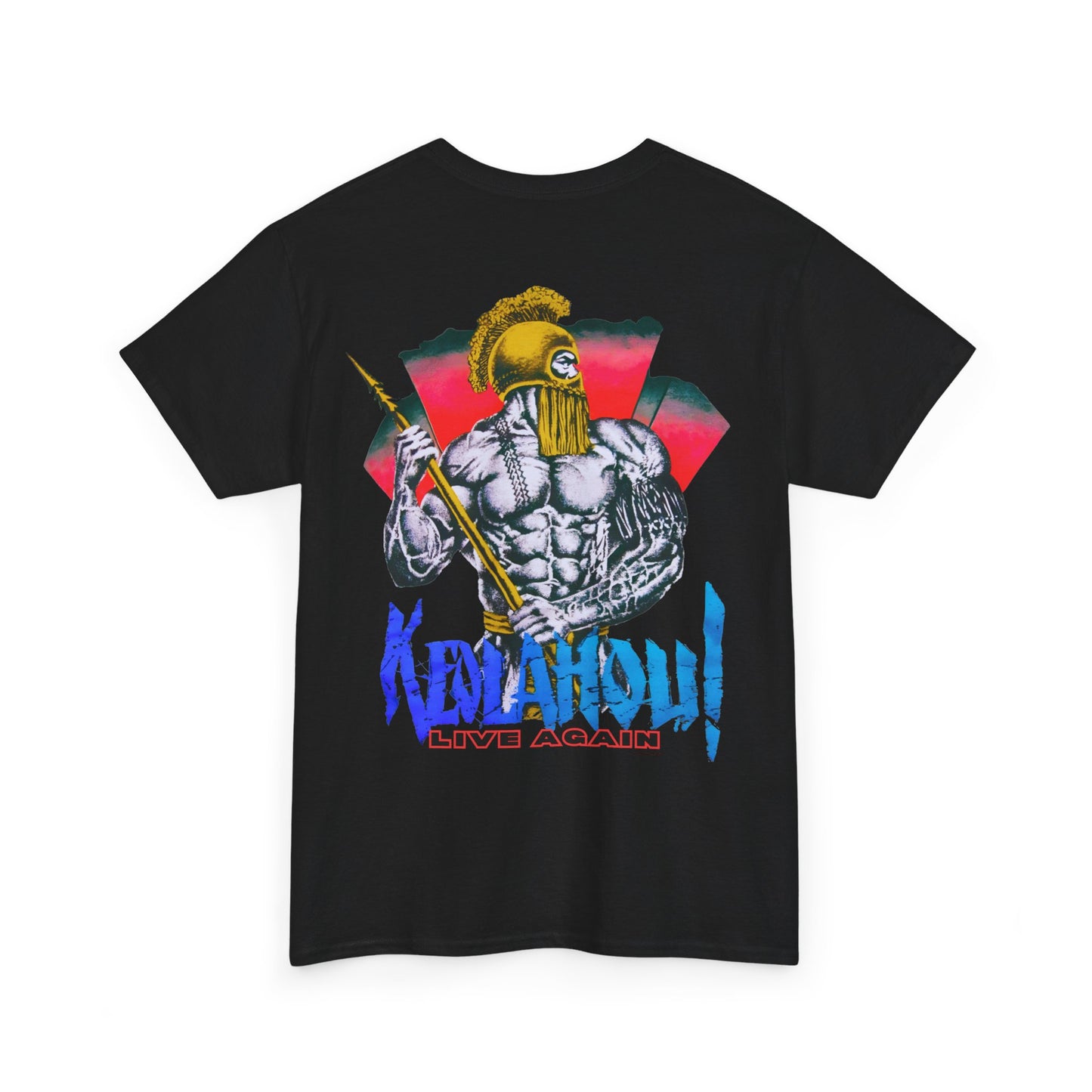 Hawaiian Strength Keolahou! Live Again Vintage Design 90s New Print T-shirt Unisex Heavy Cotton Tee