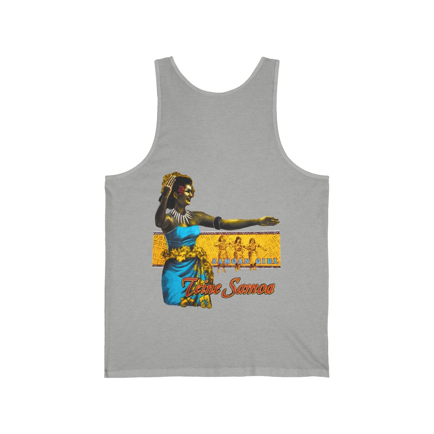 Samoan Strength Samoan Girl Teine Samoa Vintage Design 90s New Print Unisex Jersey Tank