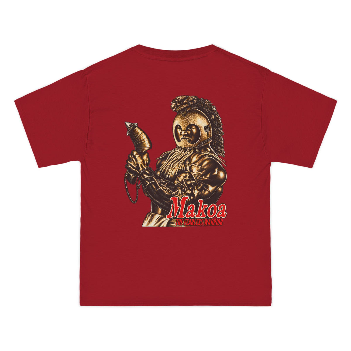 Hawaiian Strength Makoa The Fearless Warrior Beefy-T®  Short-Sleeve T-Shirt