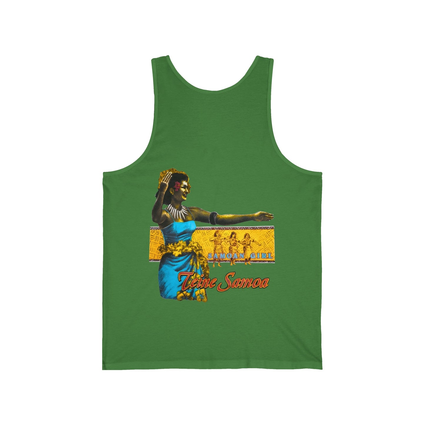 Samoan Strength Samoan Girl Teine Samoa Vintage Design 90s New Print Unisex Jersey Tank