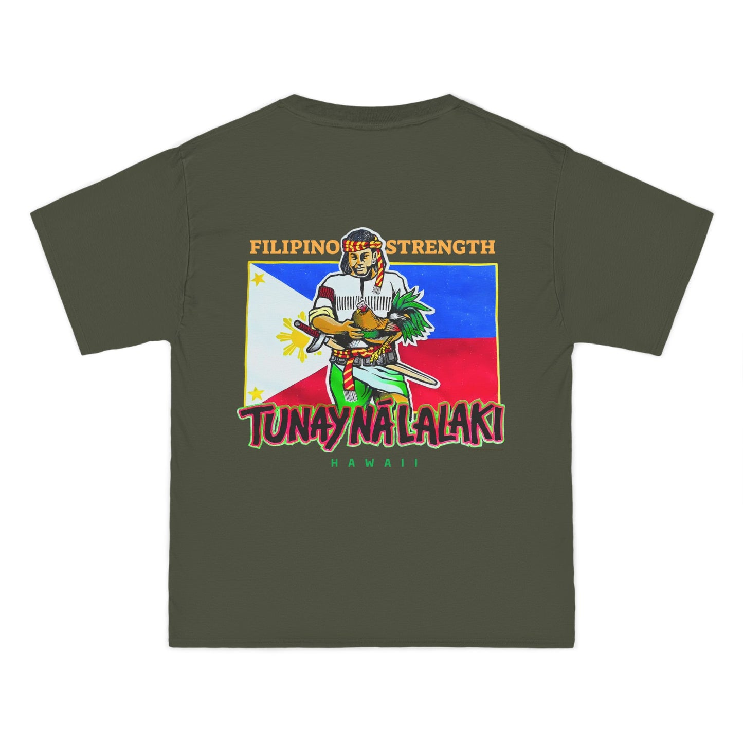 Filipino Strength Tunay Na Lalaki Filipino Strength Hawaii Vintage Design 90s New Print Beefy-T®  Short-Sleeve T-Shirt