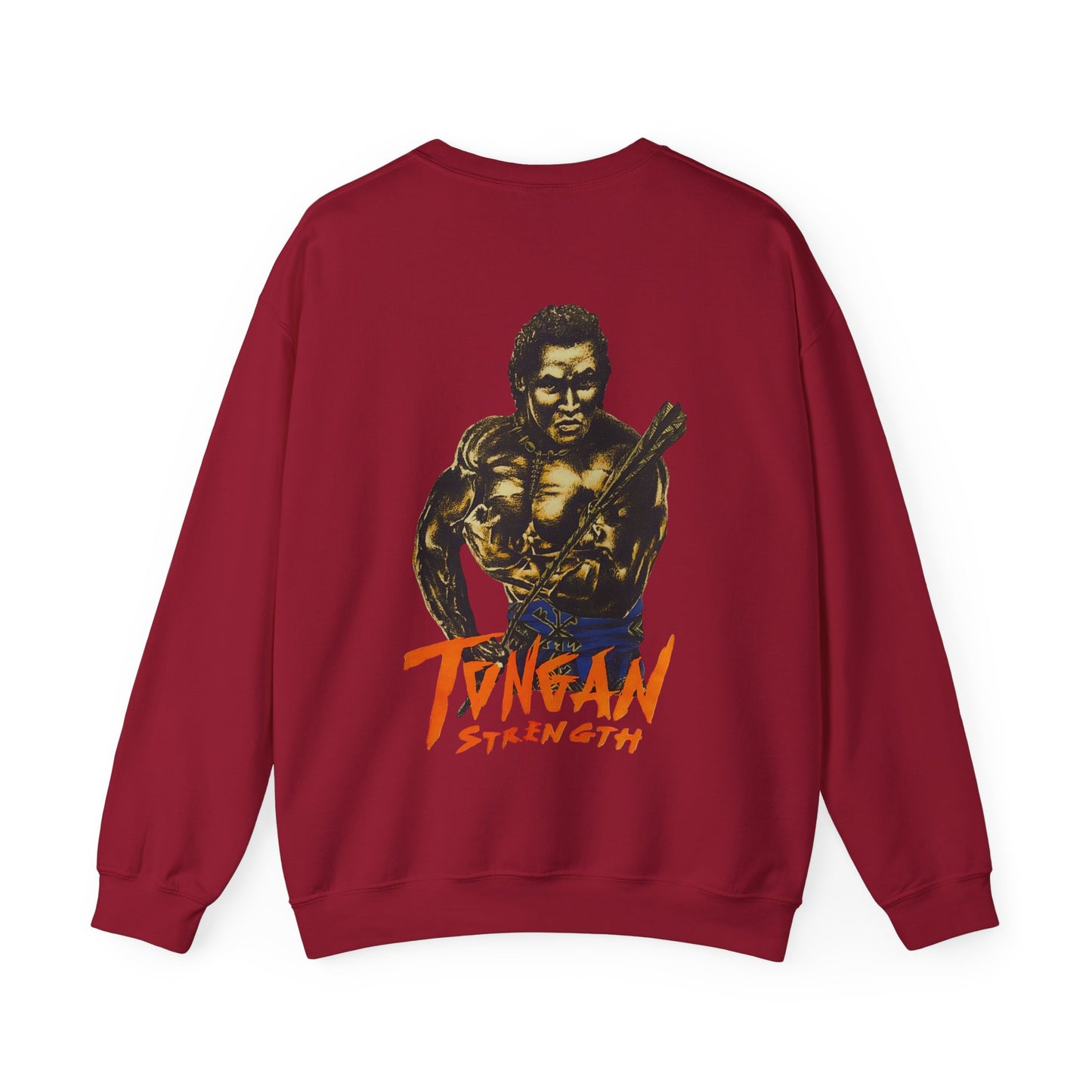 Local Strength Tongan Strength Vintage Design 90s New Print Unisex Heavy Blend™ Crewneck Sweatshirt