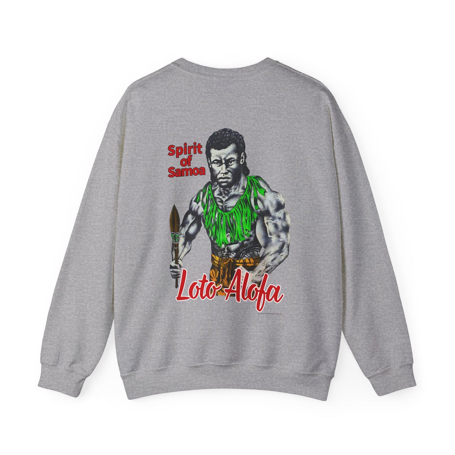 Samoan Strength Spirit of Samoa Loto Alofa Vintage Design 90s New Print Unisex Heavy Blend™ Crewneck Sweatshirt