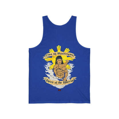 Filipino Strength Spirit of the Warrior Diwa ng Mandirigma Vintage Design 90s New Print Unisex Jersey Tank