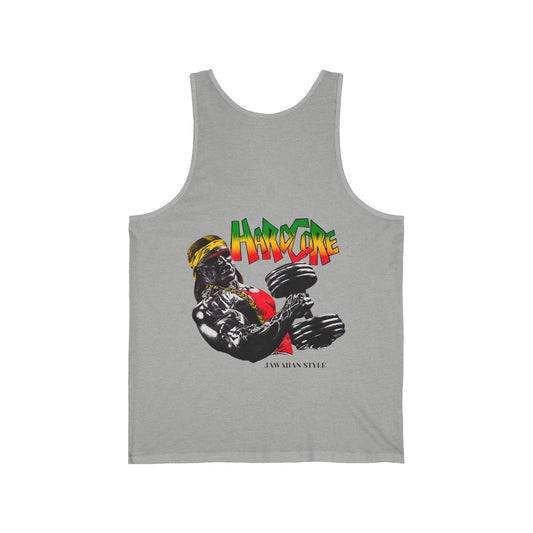 Jawaiian Strength Hardcore Jawaiian Style Vintage Design 90s New Print Unisex Jersey Tank