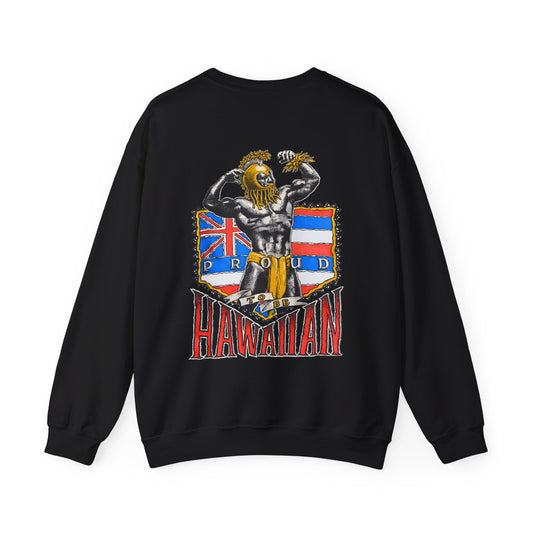 Hawaiian Strength Proud To Be Hawaiian Vintage Design 90s New Print Unisex Heavy Blend™ Crewneck Sweatshirt