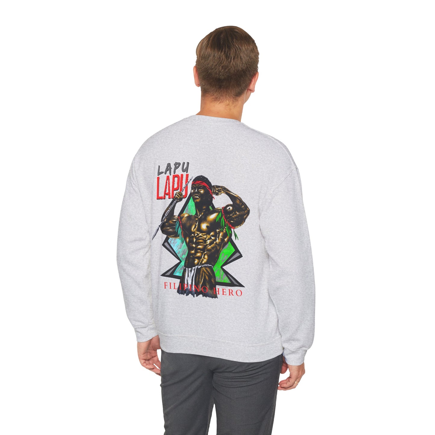 Filipino Strength Lapu Lapu Filipino Hero Vintage Design 90s New Print Unisex Heavy Blend™ Crewneck Sweatshirt