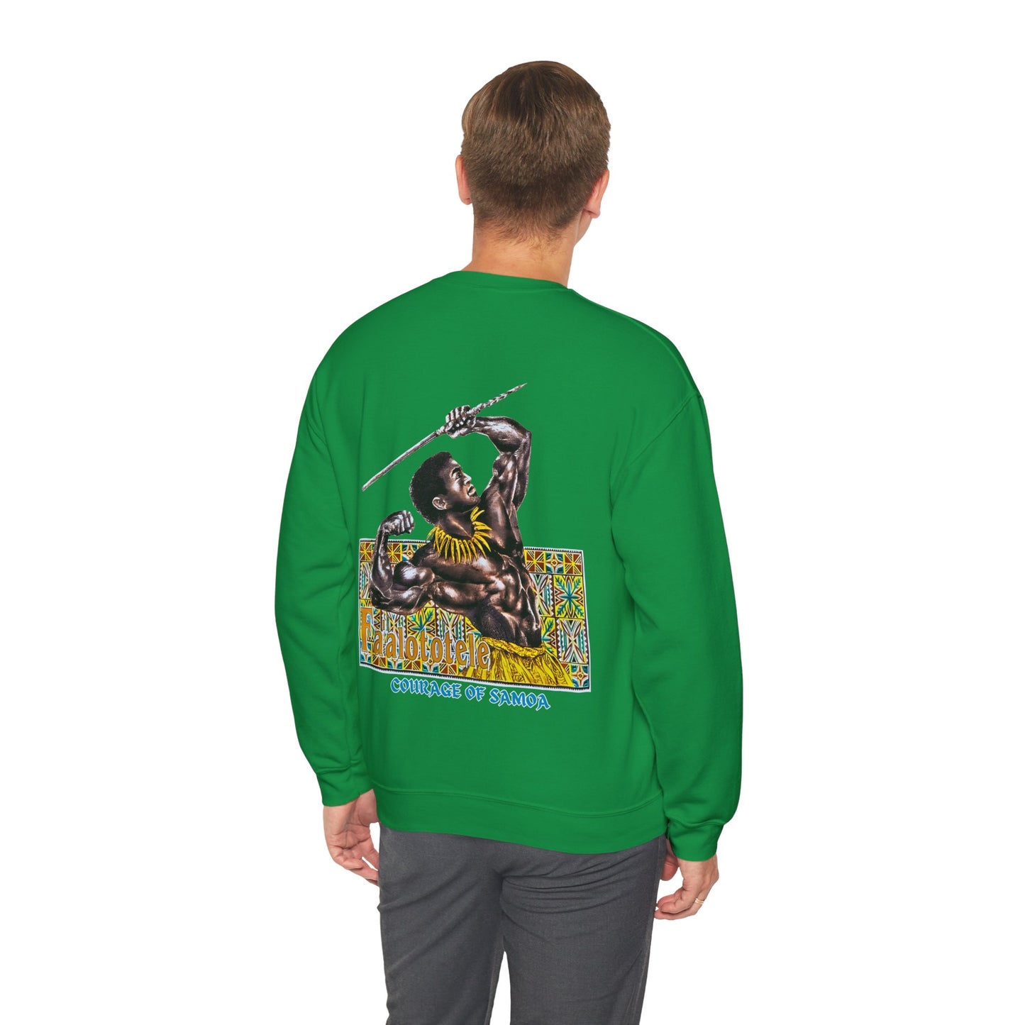 Samoan Strength Faalototele Courage of Samoa Vintage Design 90s New Print Unisex Heavy Blend™ Crewneck Sweatshirt