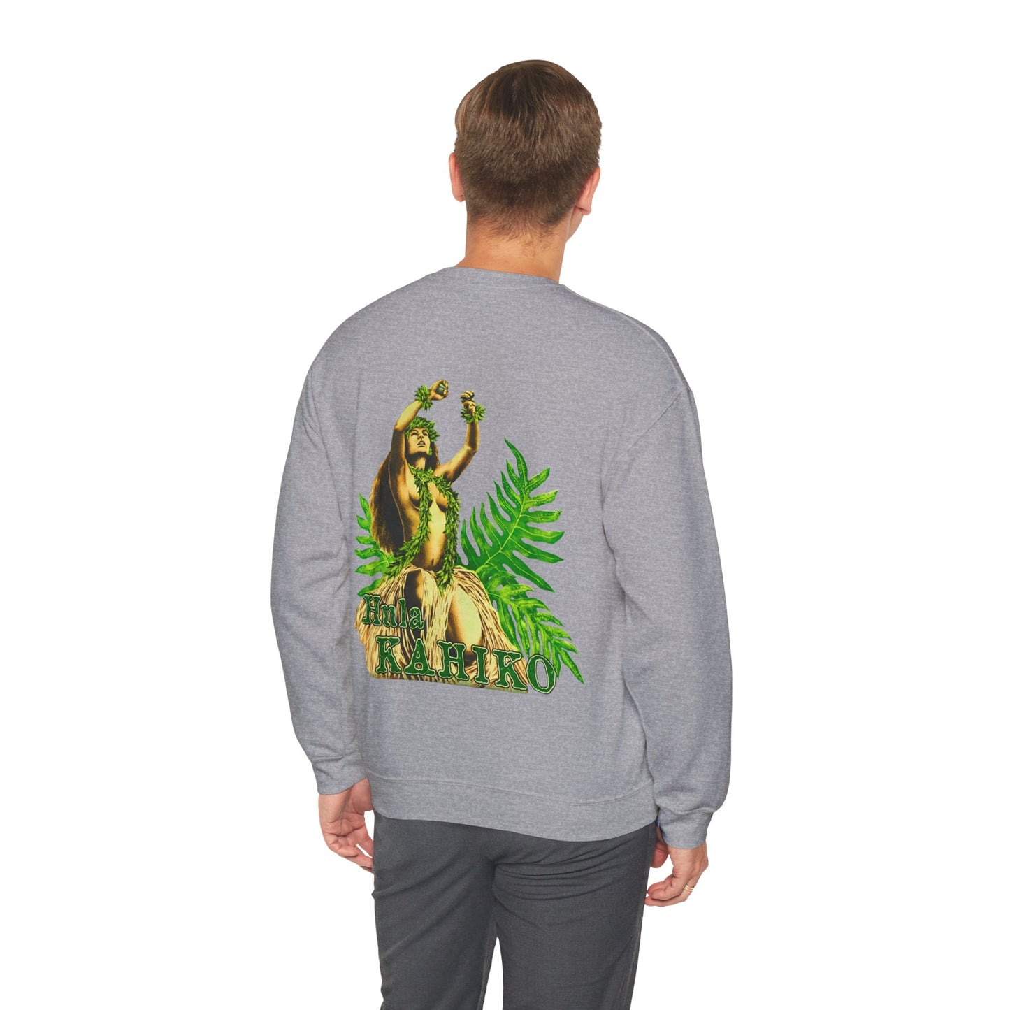 Hawaiian Strength Hula Kahiko Vintage Design 90s New Print Unisex Heavy Blend™ Crewneck Sweatshirt