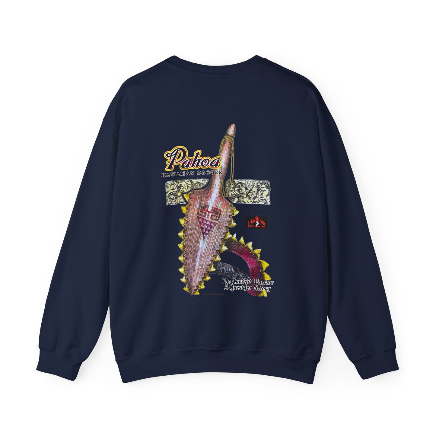 Hawaiian Strength Pahoa Hawaiian Dagger Vintage 90s Design New Unisex Heavy Blend™ Crewneck Sweatshirt