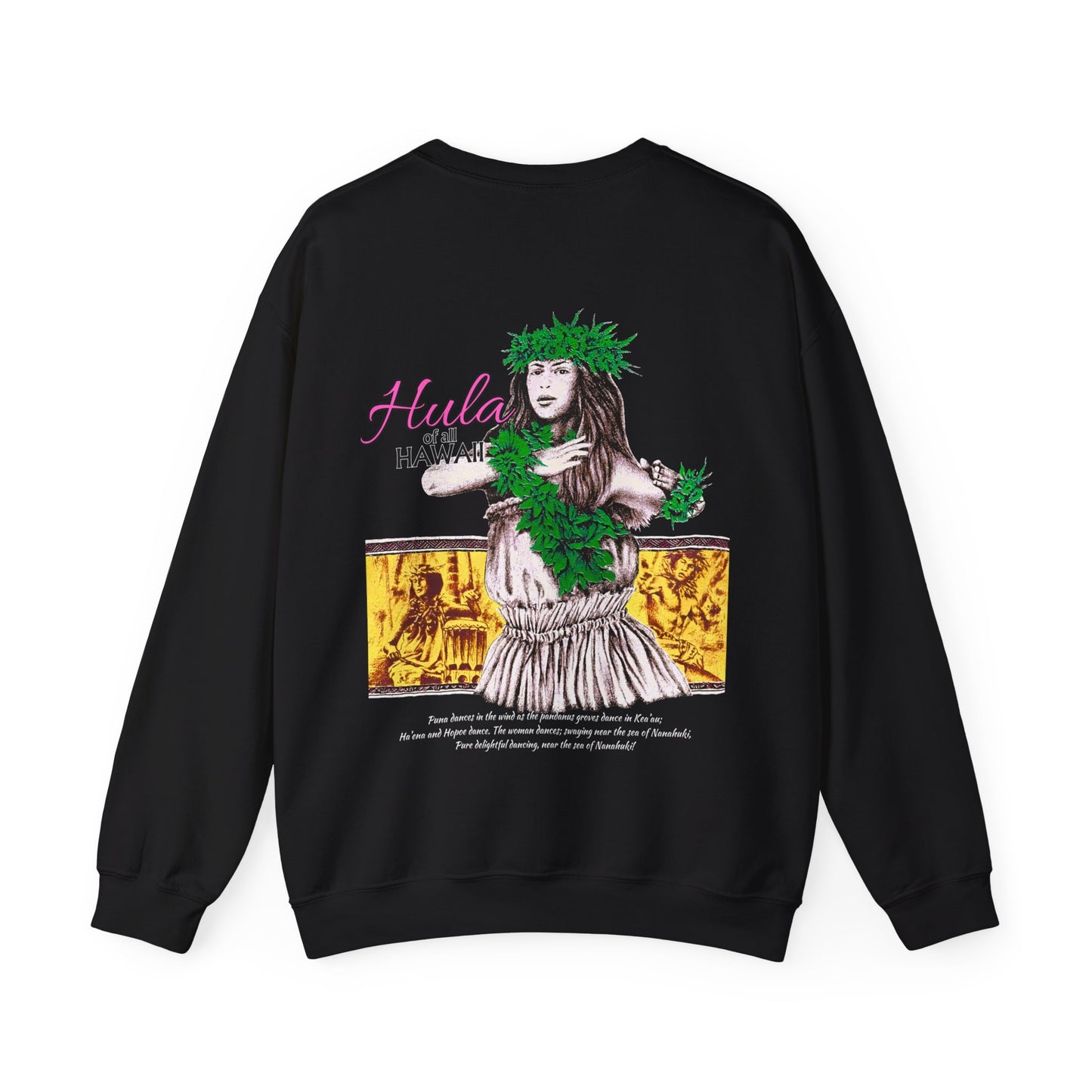 Hawaiian Strength Hula of all Hawaii Vintage Design 90s New Print Unisex Heavy Blend™ Crewneck Sweatshirt