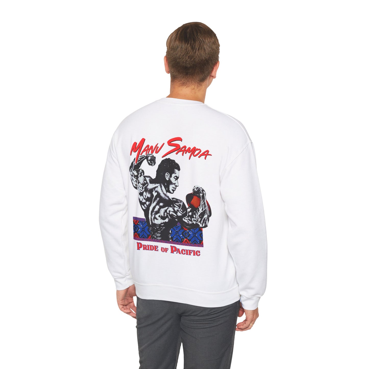 Samoan Strength Manu Samoa Pride of Pacific Vintage Design 90s New Print Unisex Heavy Blend™ Crewneck Sweatshirt