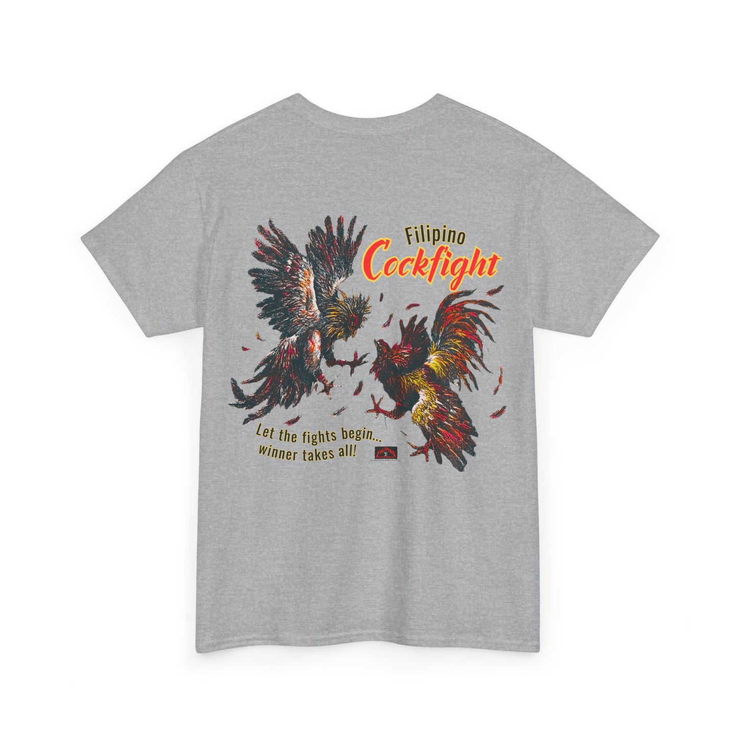 Filipino Strength Filipino Cockfight Vintage Design 90s New Print T-shirt Unisex Heavy Cotton Teetton Tee