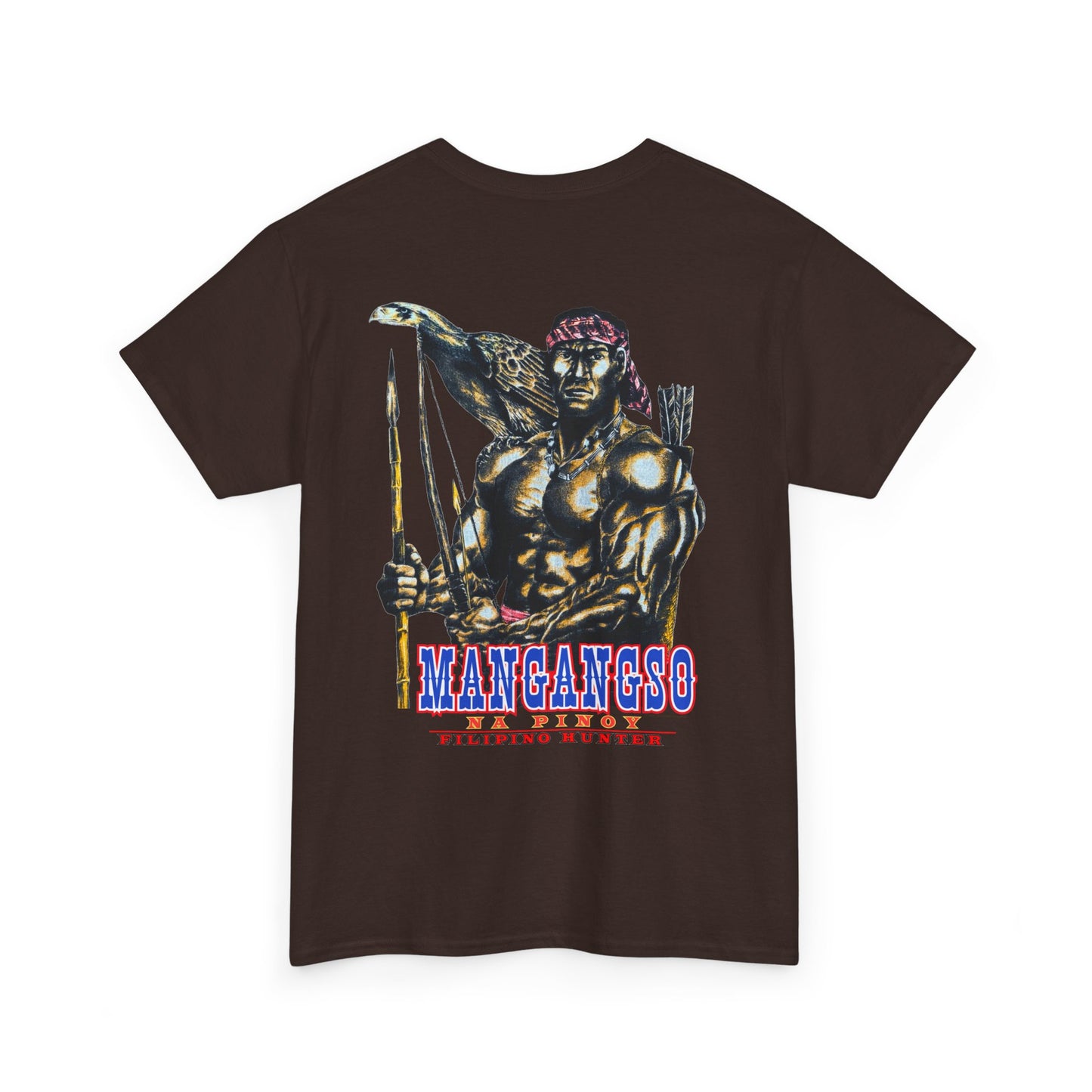 Filipino Strength Mangangso Na Pinoy Filipino Hunter Vintage Design 90s New Print Unisex Heavy Cotton Tee