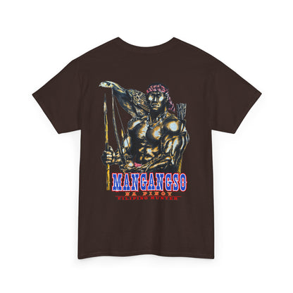 Filipino Strength Mangangso Na Pinoy Filipino Hunter Vintage Design 90s New Print Unisex Heavy Cotton Tee