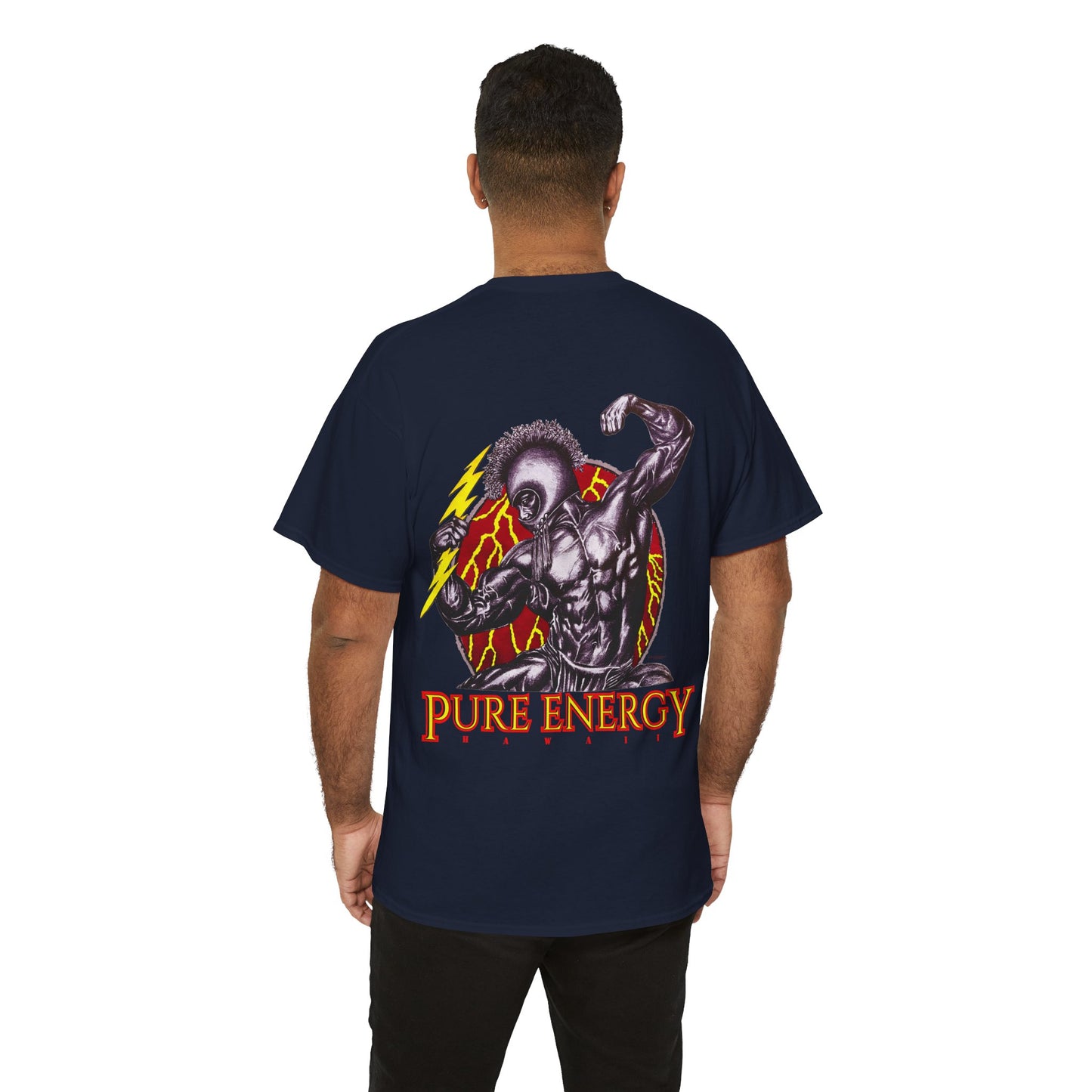 Hawaiian Strength Pure Energy Hawaii Vintage Design 90s New Print Unisex Heavy Cotton Tee