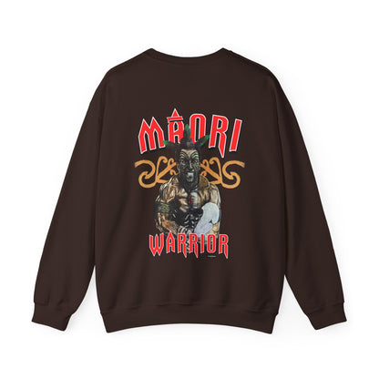 Local Strength Maori Warrior Vintage Design 90s New Print Unisex Heavy Blend™ Crewneck Sweatshirt