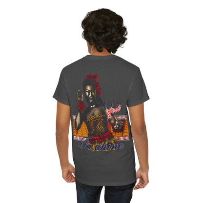 Local Strength Tongan Girl Ta'ahine Vintage Design 90s New Print Unisex Heavy Cotton Tee