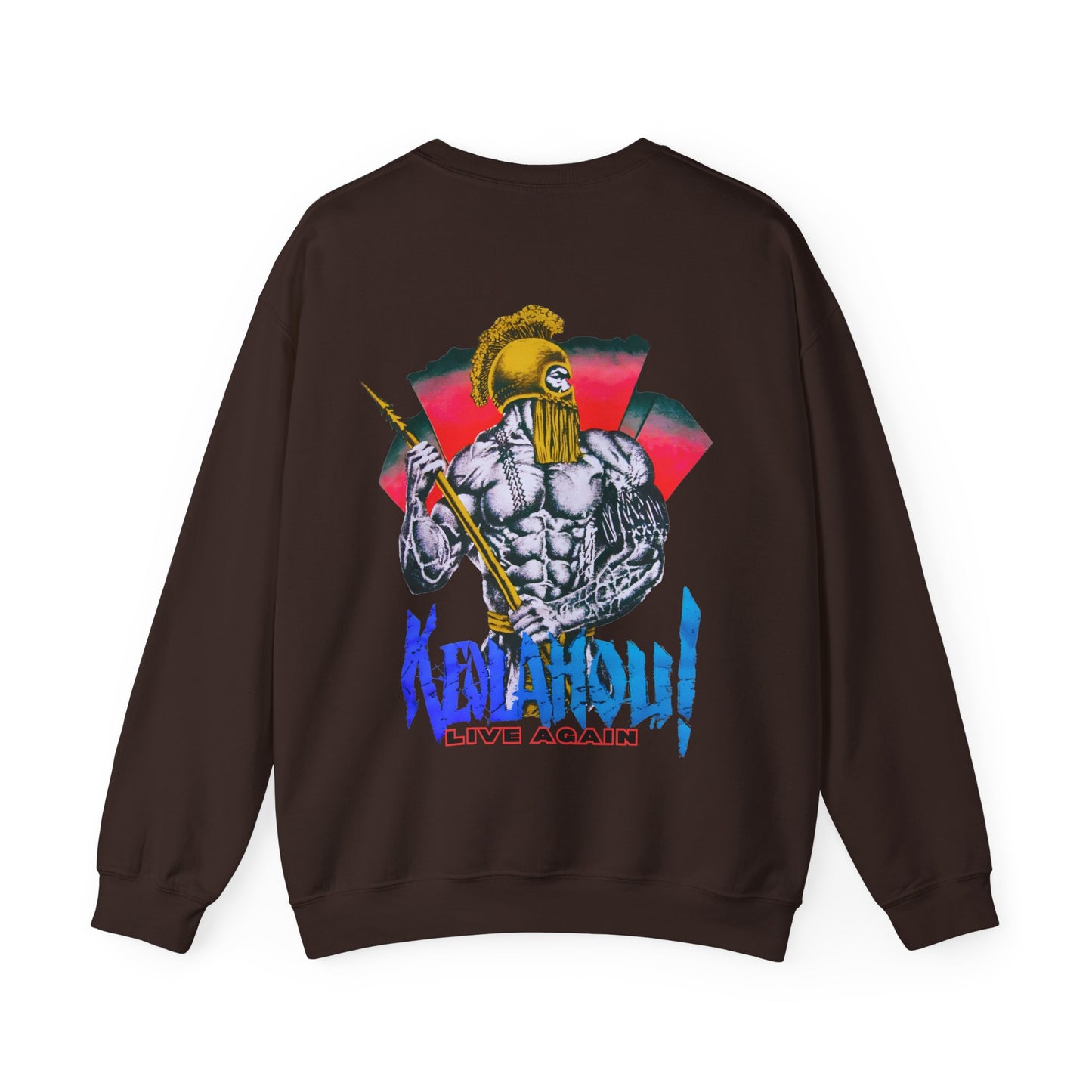 Hawaiian Strength Keolahou! Live Again Vintage Design 90s New Print Unisex Heavy Blend™ Crewneck Sweatshirt