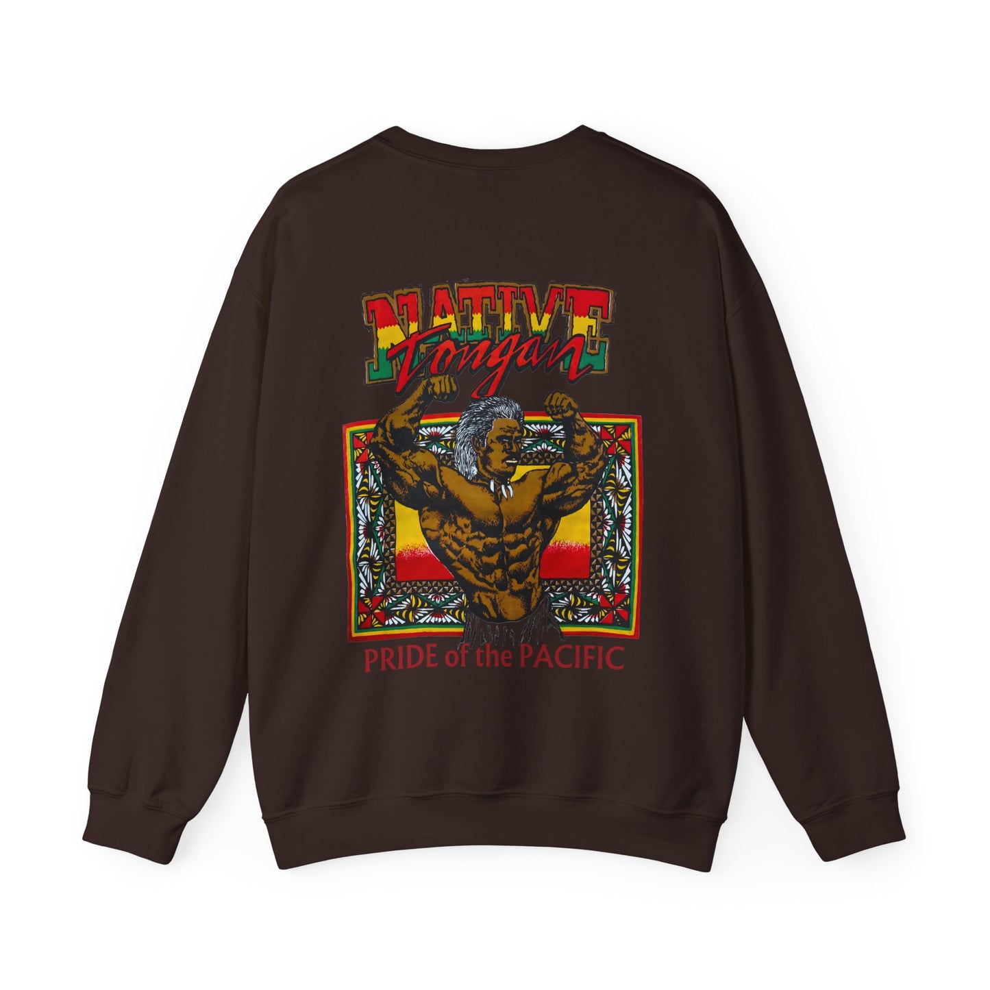 Local Strength Native Tongan Pride of the Pacific Vintage Designs 90s New Print Unisex Heavy Blend™ Crewneck Sweatshirt