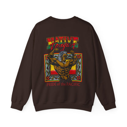 Local Strength Native Tongan Pride of the Pacific Vintage Designs 90s New Print Unisex Heavy Blend™ Crewneck Sweatshirt