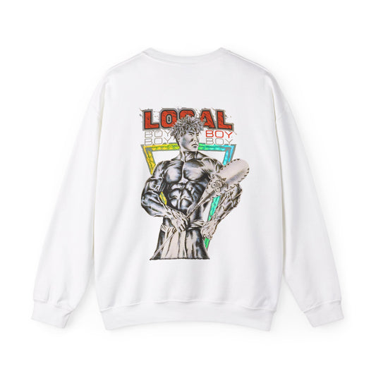 Hawaiian Strength Local Boy Vintage Design 90s New Print Unisex Heavy Blend™ Crewneck Sweatshirt