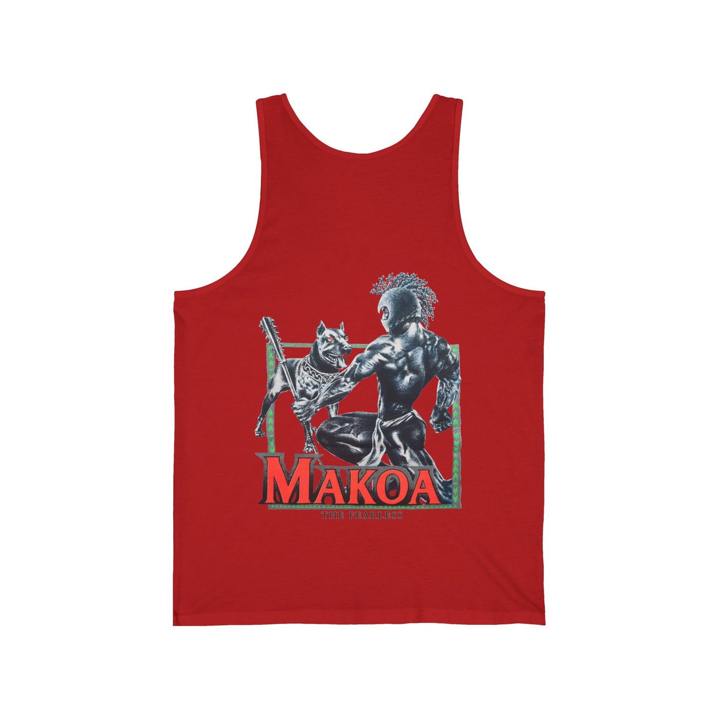 Hawaiian Strength Makoa The Fearless Vintage Design 90s New Print Unisex Jersey Tank