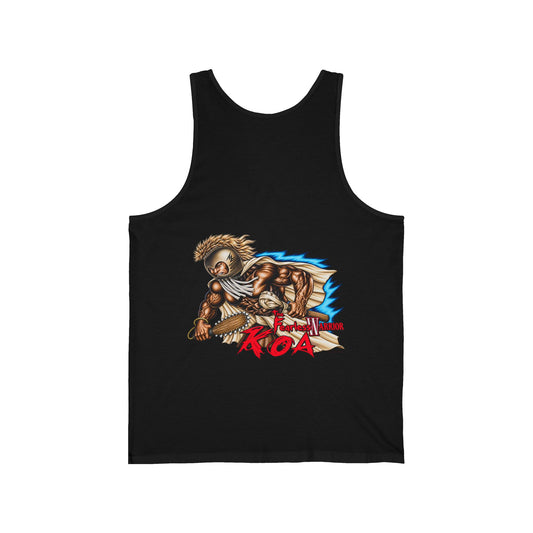 Hawaiian Strength The Fearless Warrior Koa Unisex Jersey Tank
