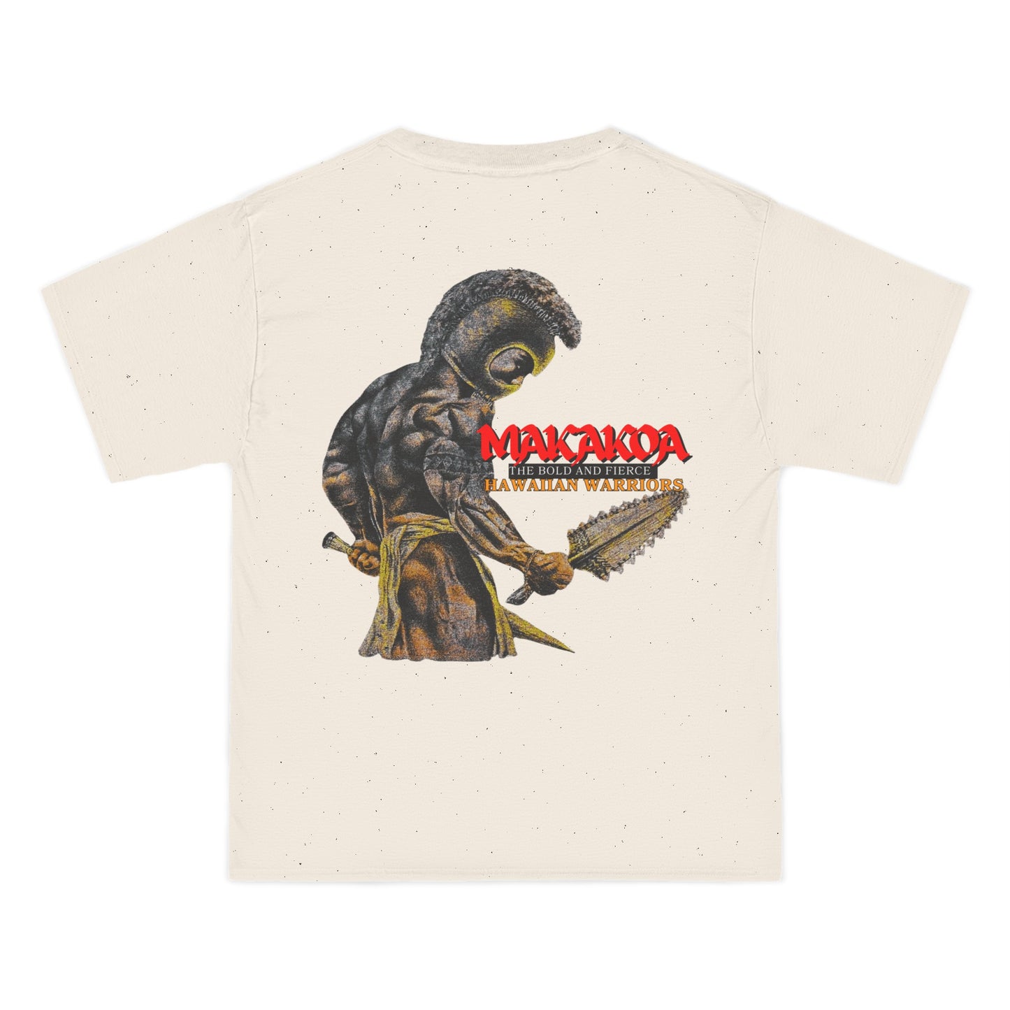 Hawaiian Strength Makakoa The Bold and Fierce Hawaiian Warriors Vintage Design 90s New Print Beefy-T®  Short-Sleeve T-Shirt