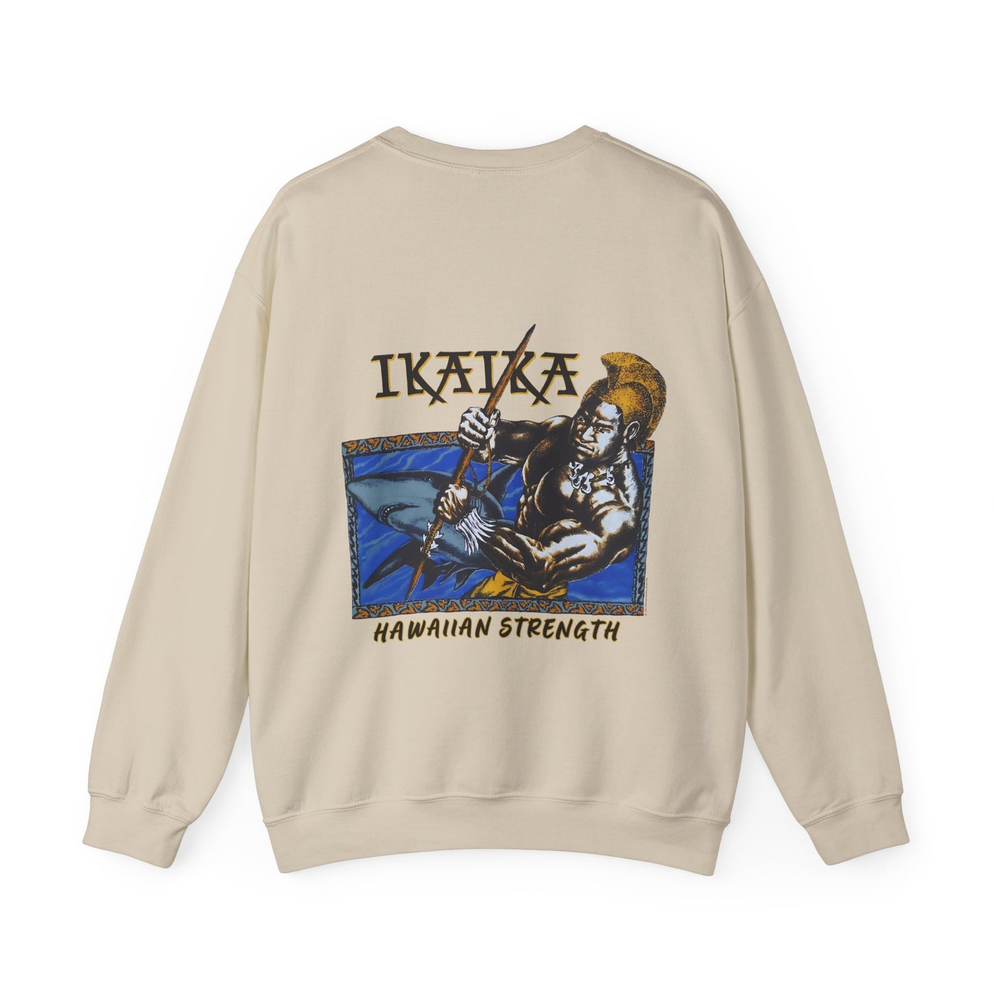 Hawaiian Strength Ikaika Hawaiian Strength Vintage Design 90s New Prin Unisex Heavy Blend™ Crewneck Sweatshirt