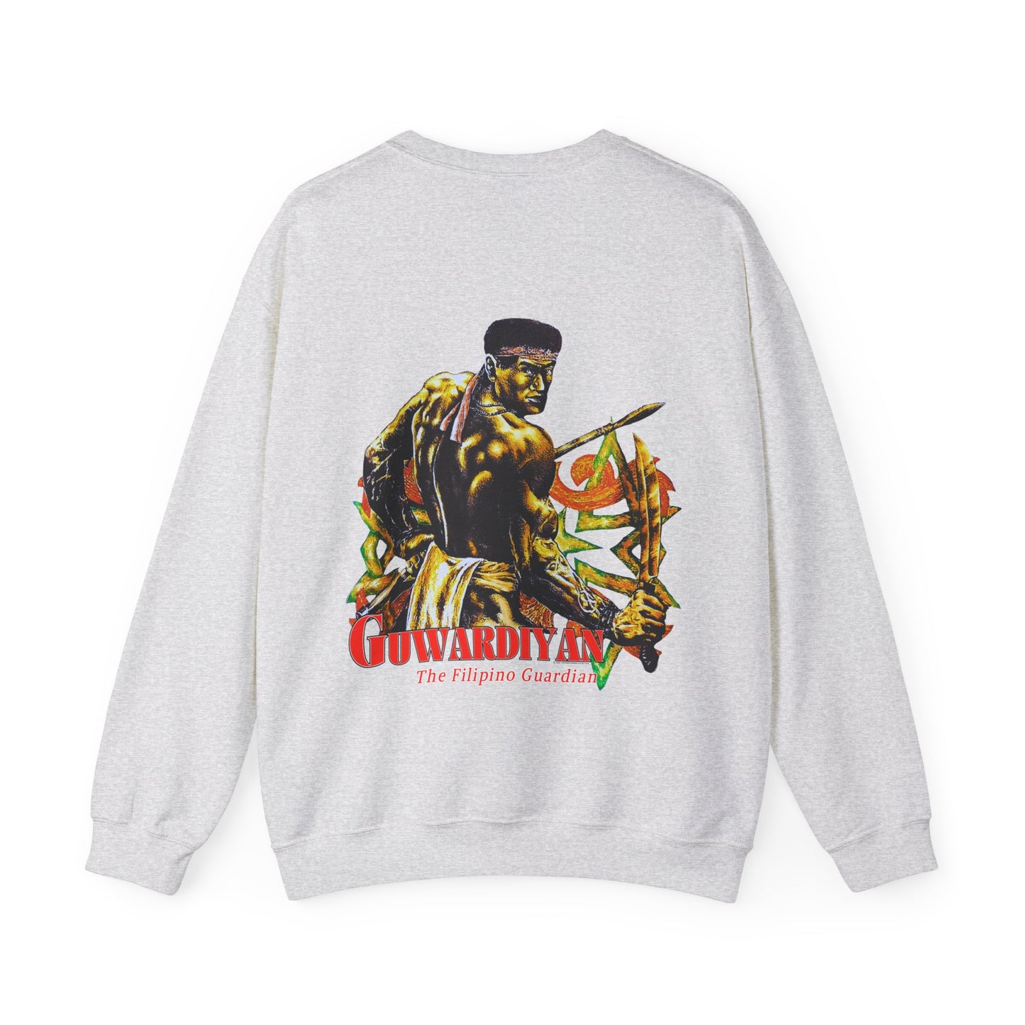 Filipino Strength The Filipino Guardian Guwardiyan Vintage Design 90s New Print Unisex Heavy Blend™ Crewneck Sweatshirt