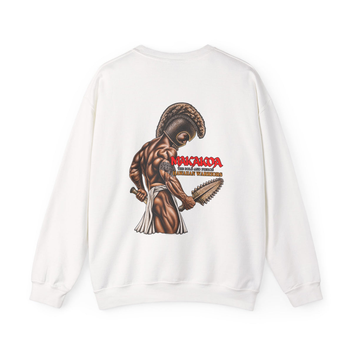 Hawaiian Strength Makakoa The Bold and Fierce Hawaiian Warriors Unisex Heavy Blend™ Crewneck Sweatshirt