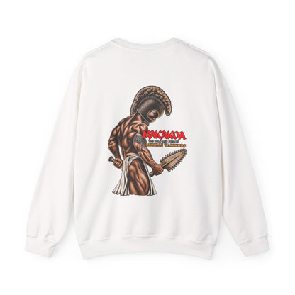 Hawaiian Strength Makakoa The Bold and Fierce Hawaiian Warriors Unisex Heavy Blend™ Crewneck Sweatshirt