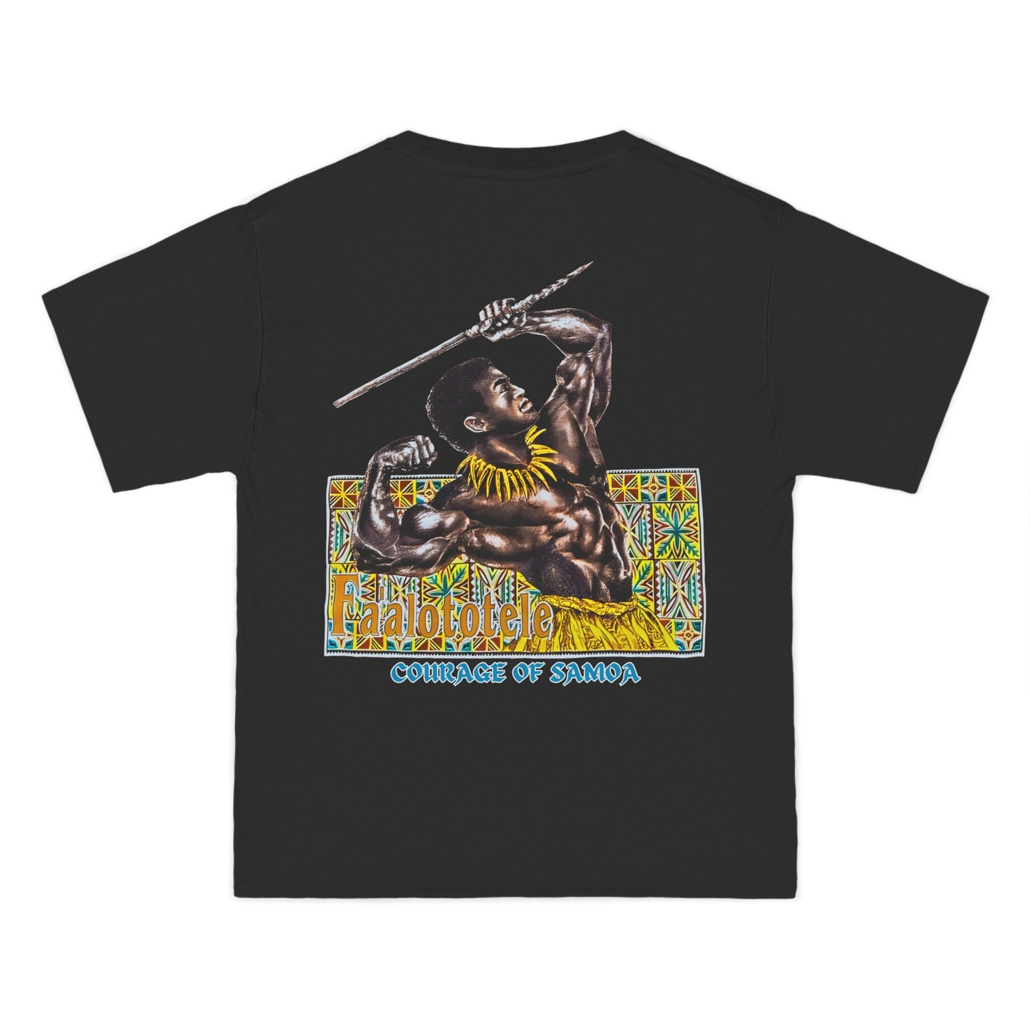 Samoan Strength Faalototele Courage of Samoa Vintage Design 90s New Print Beefy-T®  Short-Sleeve T-Shirt