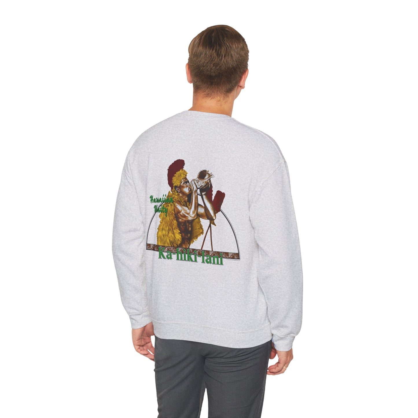 Hawaiian Strength Hawaiian Unity Ka-hiki-lani Vintage Design 90s New Print Unisex Heavy Blend™ Crewneck Sweatshirt