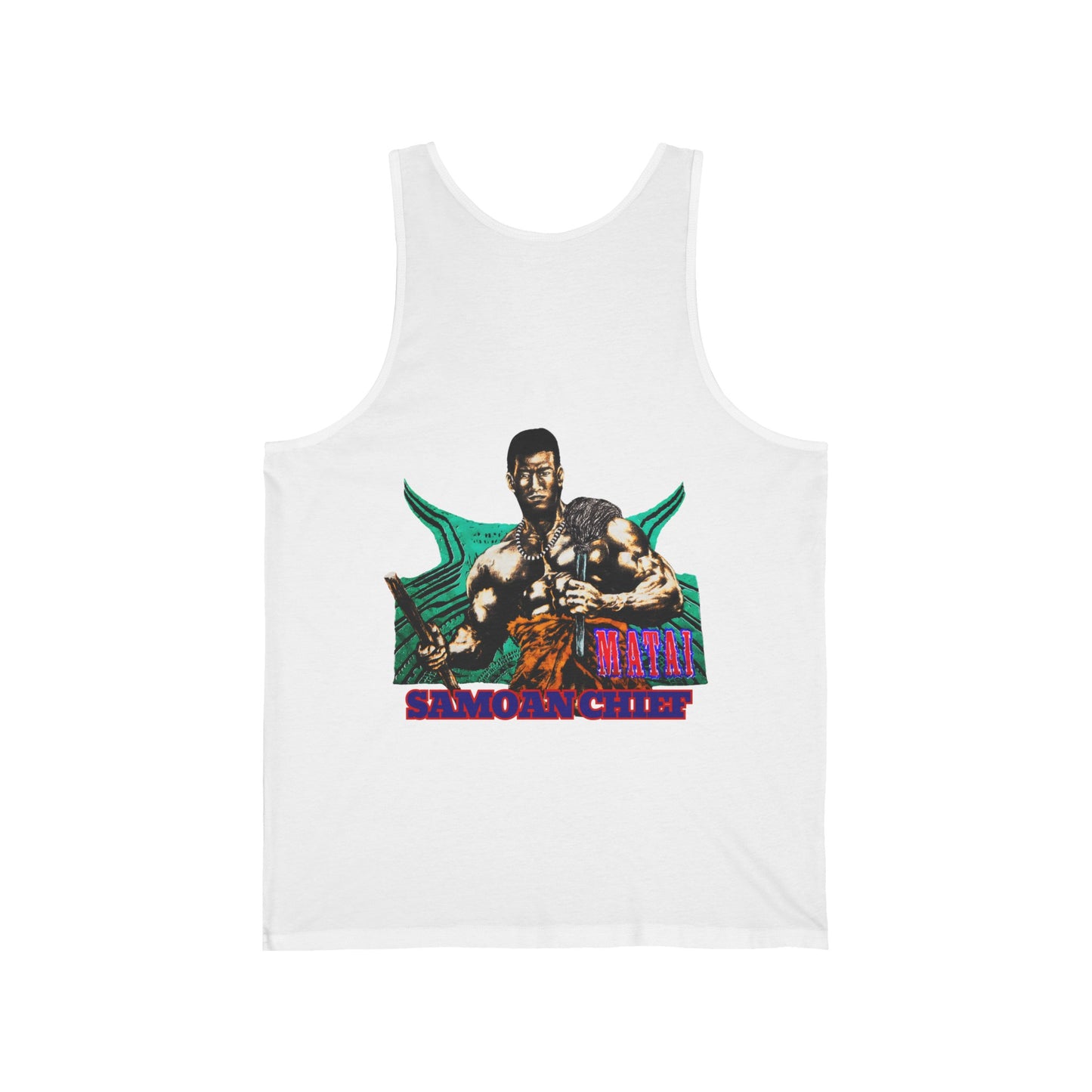 Samoan Strength Samoan Chief Matai Vintage Design 90s New Print Unisex Jersey Tank