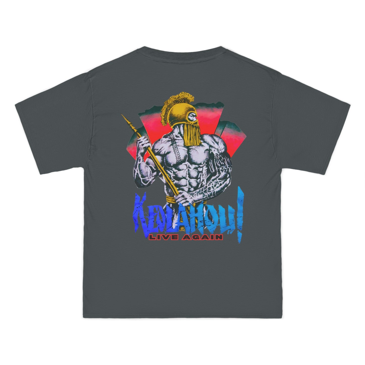 Hawaiian Strength Keolahou! Live Again Vintage Design 90s New Print Beefy-T®  Short-Sleeve T-Shirt